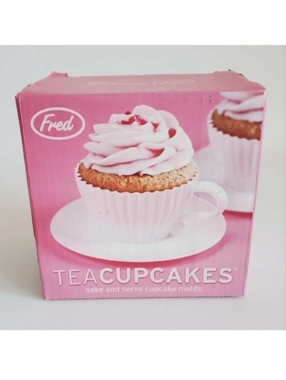 Fred Silicone Tea Cup & Saucer Baking Set NIB